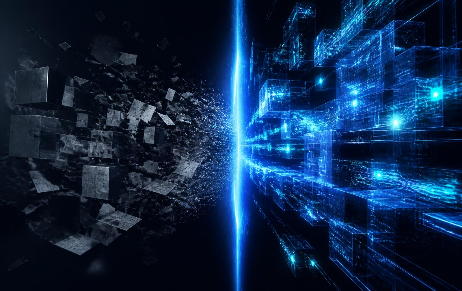 Disconnected manual processes transforming into a connected intelligent digital organization